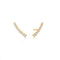 Gold Glam Crawler Stud Earrings